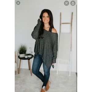 Black and white sweater